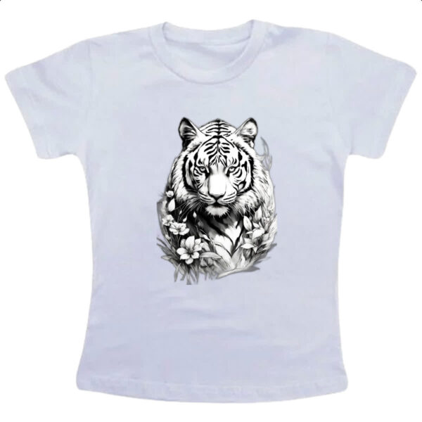Camiseta Infanto Juvenil Tigre albino