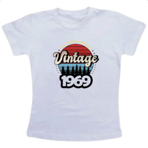 Camiseta Infanto Juvenil Vintage being awesome 1969