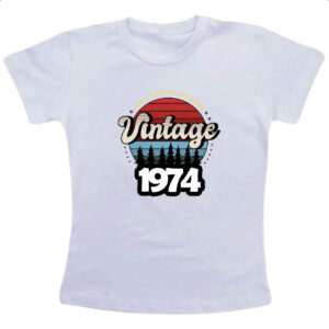 Camiseta Infanto Juvenil Vintage being awesome 1974