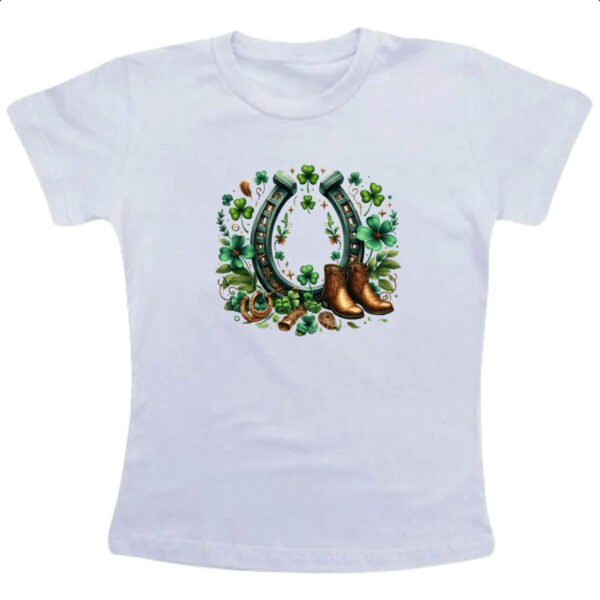 Camiseta Infanto Juvenil St Patricks Day Ferradura