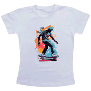 Camiseta Infanto Juvenil Street Skate Art Splash