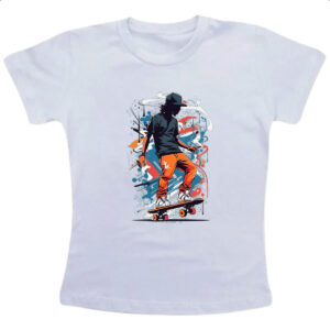 Camiseta Infanto Juvenil Street Skate Splash Art