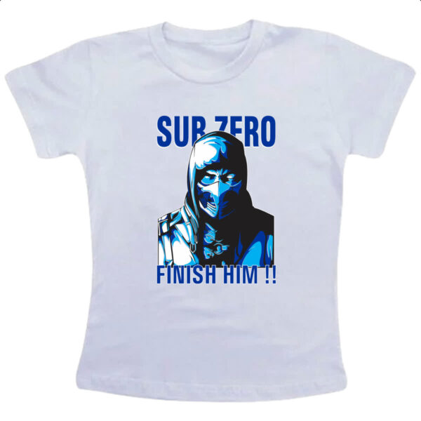 Camiseta Infanto Juvenil Sub Zero Finish Him!!