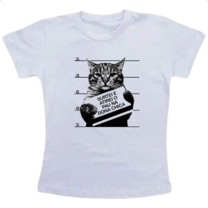 Camiseta Infanto Juvenil Surtei atirei pau dona chica