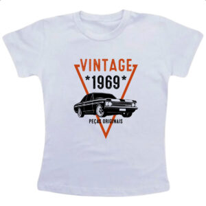 Camiseta Infanto Juvenil Vintage Pecas Originais 1969