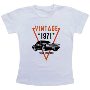 Camiseta Infanto Juvenil Vintage Pecas Originais 1971
