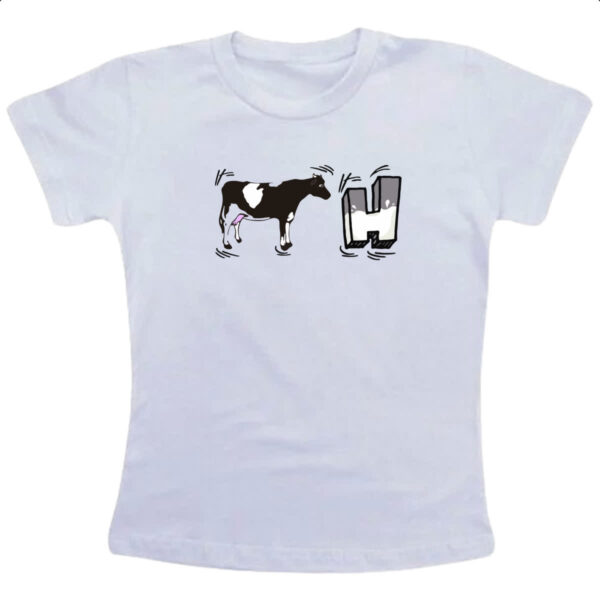 Camiseta Infanto Juvenil Vaca H