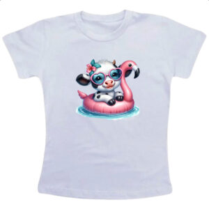 Camiseta Infanto Juvenil Vaca na boia