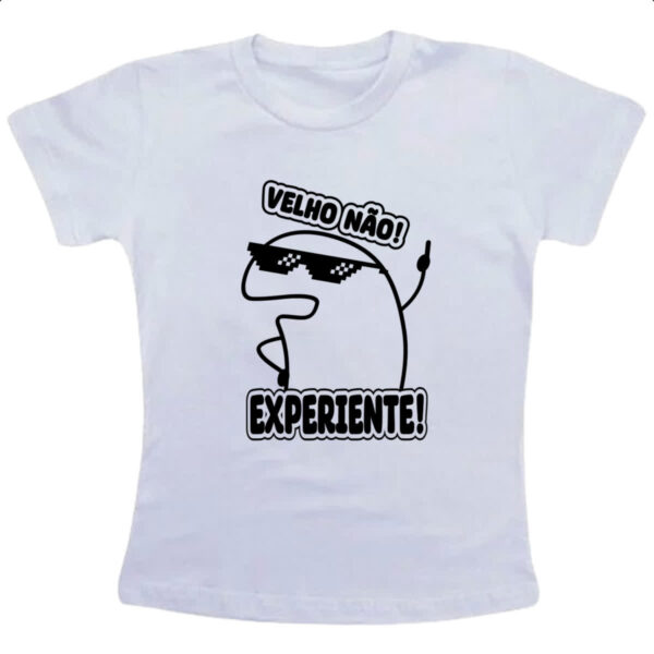 Camiseta Infanto Juvenil Velho nao experiente flork