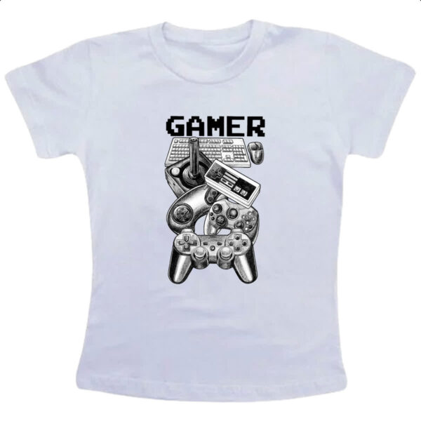 Camiseta Infanto Juvenil Viciado em games