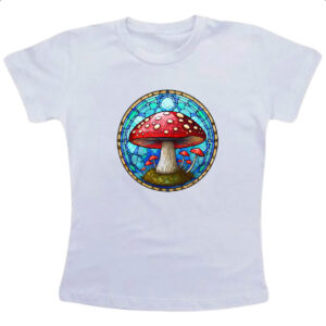 Camiseta Infanto Juvenil Vitral Cogumelo
