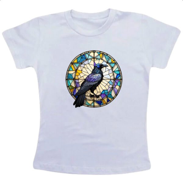 Camiseta Infanto Juvenil Vitral corvo