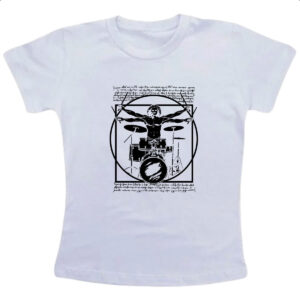 Camiseta Infanto Juvenil Vitruvian baterista