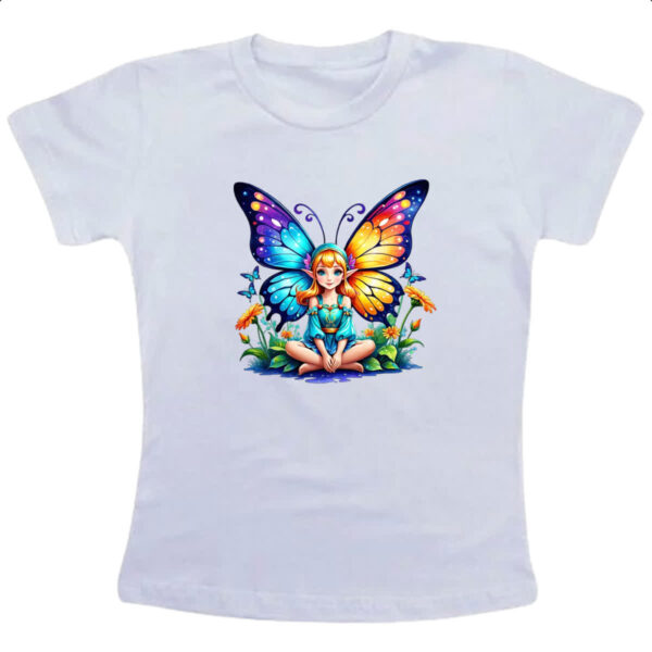 Camiseta Infanto Juvenil Borboleta elfo fofinha