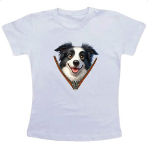 Camiseta Infanto Juvenil Border Collie no Ziper