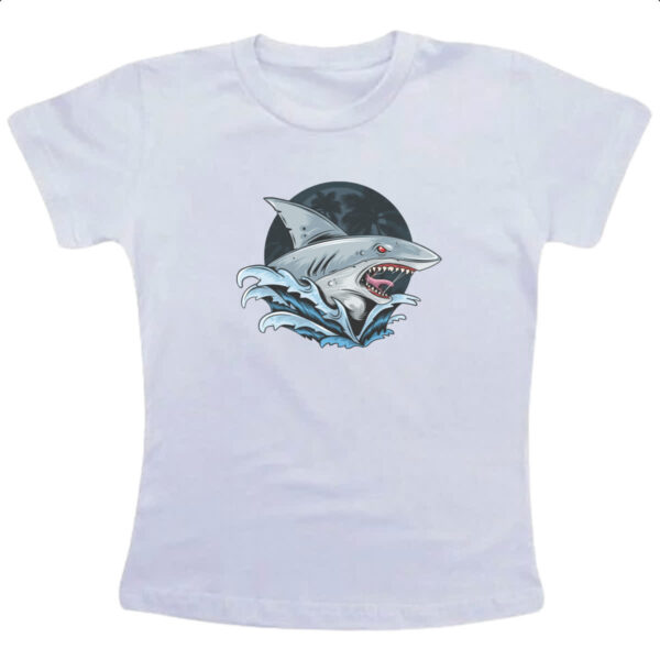 Camiseta Infanto Juvenil Tubarao de Malibu