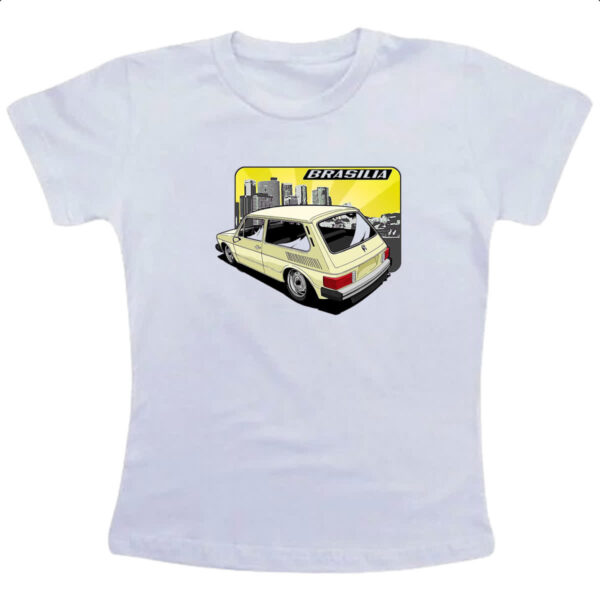 Camiseta Infanto Juvenil Brasilia Classica Amarela