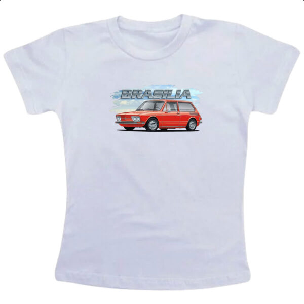 Camiseta Infanto Juvenil Brasilia Classica Vermelha