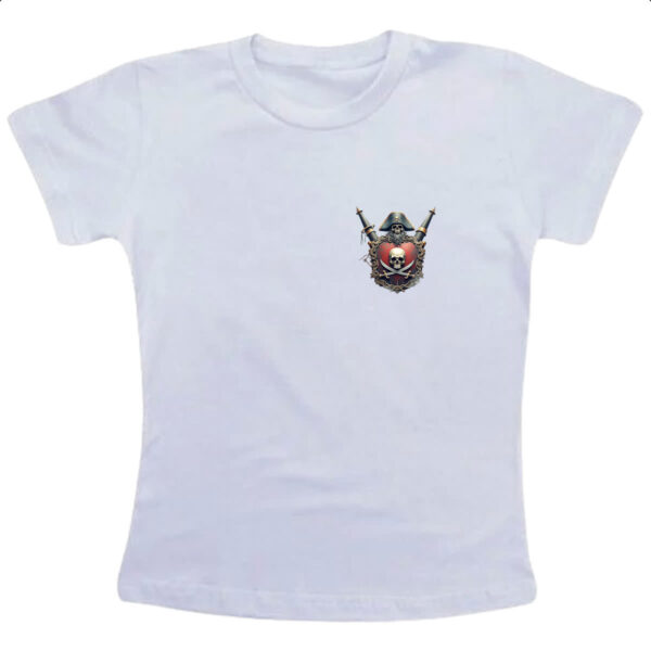 Camiseta Infanto Juvenil Brasao pirata 01