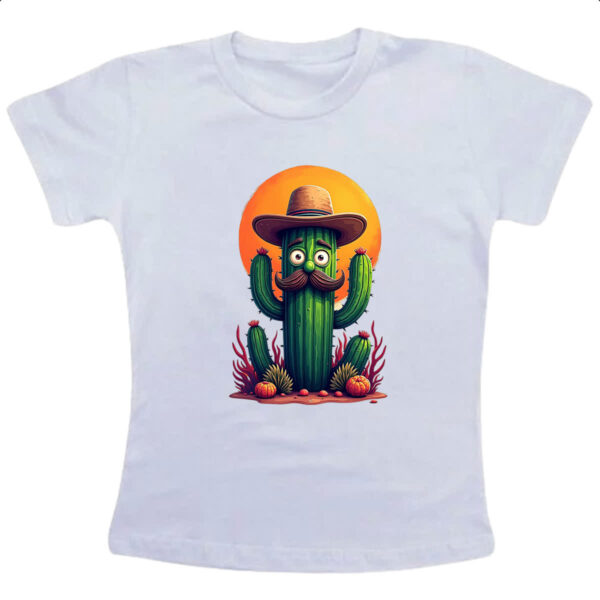 Camiseta Infanto Juvenil Cactus Muchachi