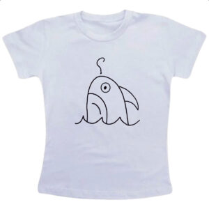 Camiseta Infanto Juvenil Tubarao indeciso desenho infantil