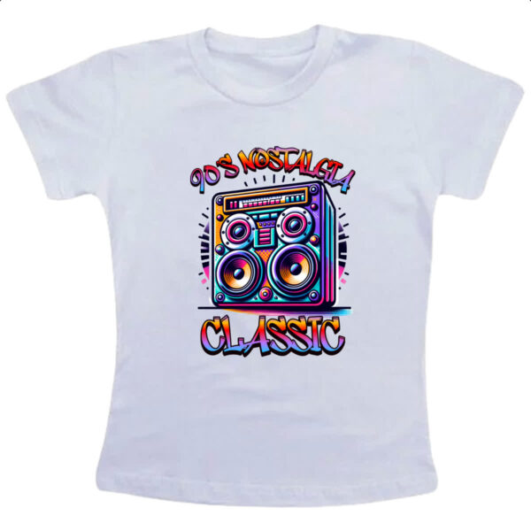 Camiseta Infanto Juvenil 90 Nostalgia Classic