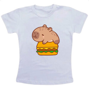 Camiseta Infanto Juvenil Capivara Hamburguer