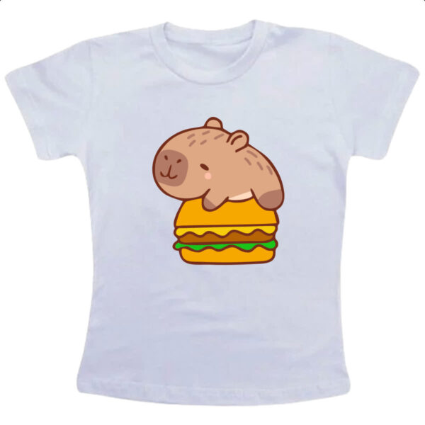 Camiseta Infanto Juvenil Capivara Hamburguer