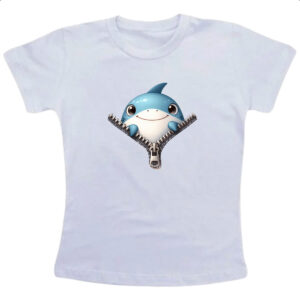 Camiseta Infanto Juvenil Tubarao no ziper