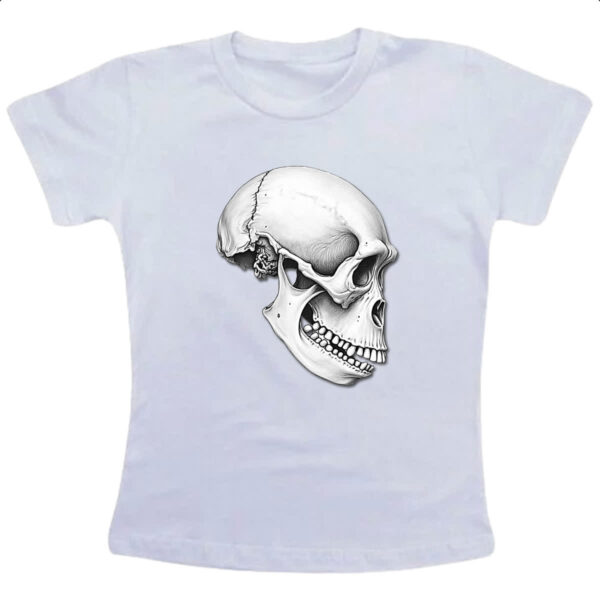 Camiseta Infanto Juvenil Cranio Chimpanze Grafite Arte