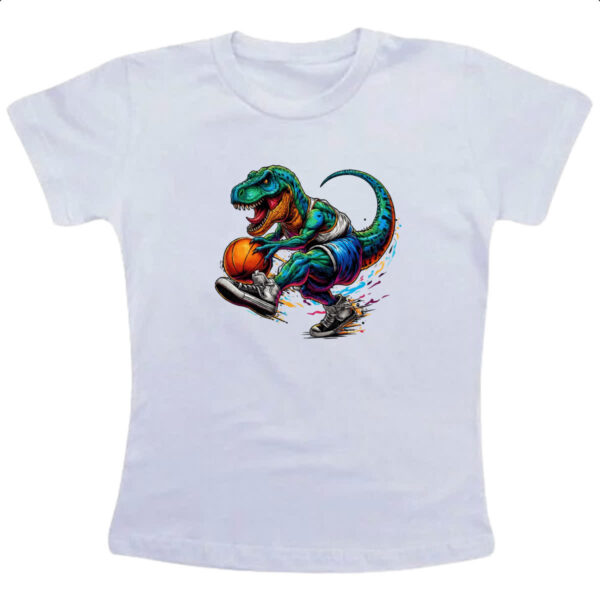 Camiseta Infanto Juvenil T-Rex Basketball