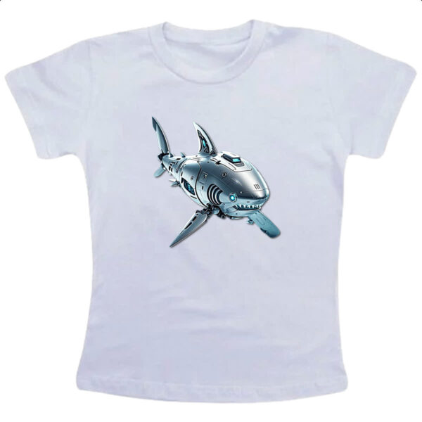 Camiseta Infanto Juvenil Megalodon robo