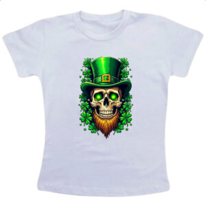 Camiseta Infanto Juvenil Skull Leprechaun