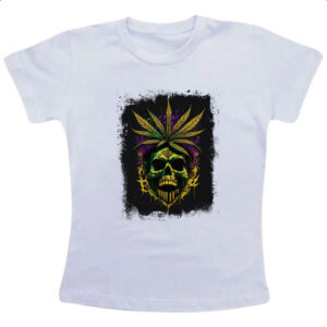Camiseta Infanto Juvenil Skull Erva Medicinal