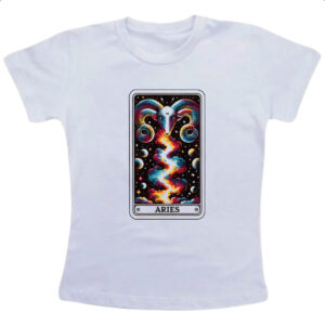 Camiseta Infanto Juvenil Signo Carta Taro Aries