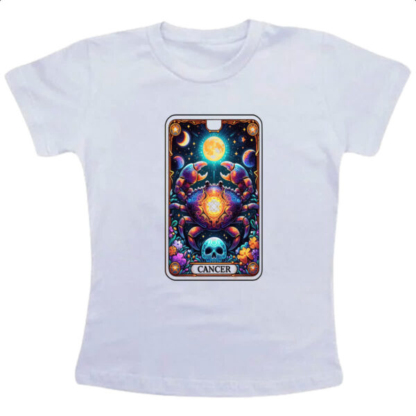 Camiseta Infanto Juvenil Signo Carta Taro Cancer