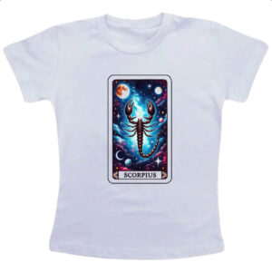 Camiseta Infanto Juvenil Signo Carta Taro Escorpiao