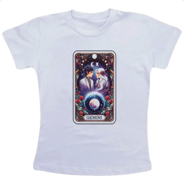 Camiseta Infanto Juvenil Signo Carta Taro Gemeos