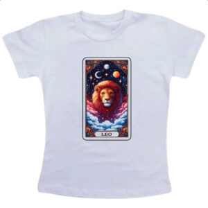 Camiseta Infanto Juvenil Signo Carta Taro Leao