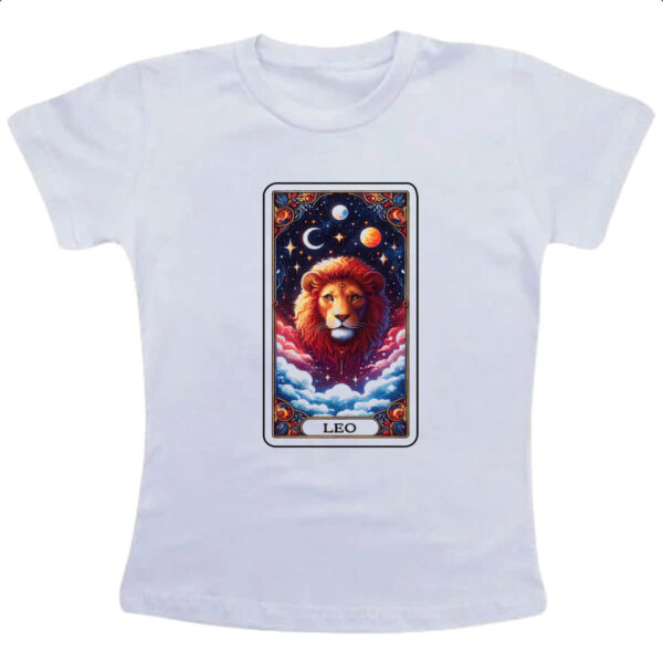 Camiseta Infanto Juvenil Signo Carta Taro Leao