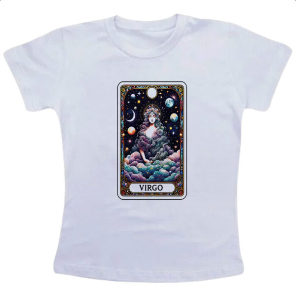 Camiseta Infanto Juvenil Signo Carta Taro Virgem