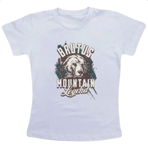 Camiseta Infanto Juvenil Urso Lenda da montanha bruta