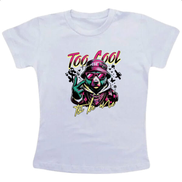 Camiseta Infanto Juvenil Urso Too Cool