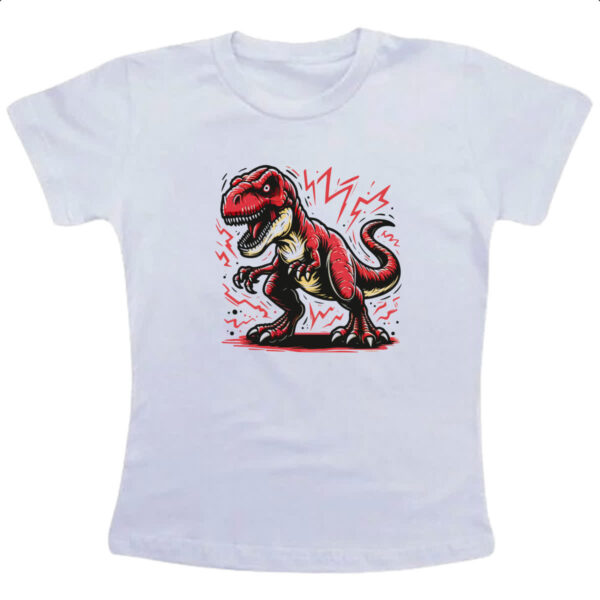 Camiseta Infanto Juvenil T-Rex eletrico