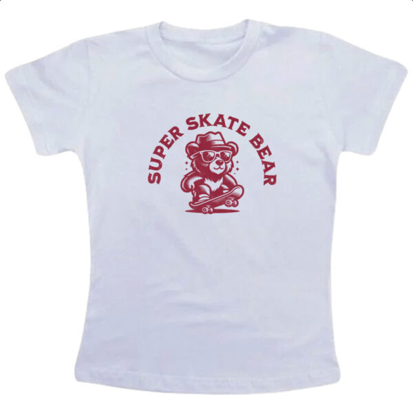 Camiseta Infanto Juvenil Urso super skate