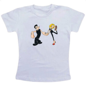 Camiseta Infanto Juvenil Popeye Grease Parodia