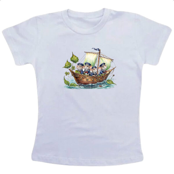 Camiseta Infanto Juvenil Ratinhos marinheiros