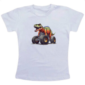 Camiseta Infanto Juvenil T-Rex monster truck