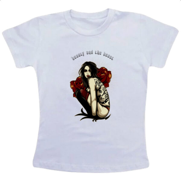 Camiseta Infanto Juvenil Beauty and the beast