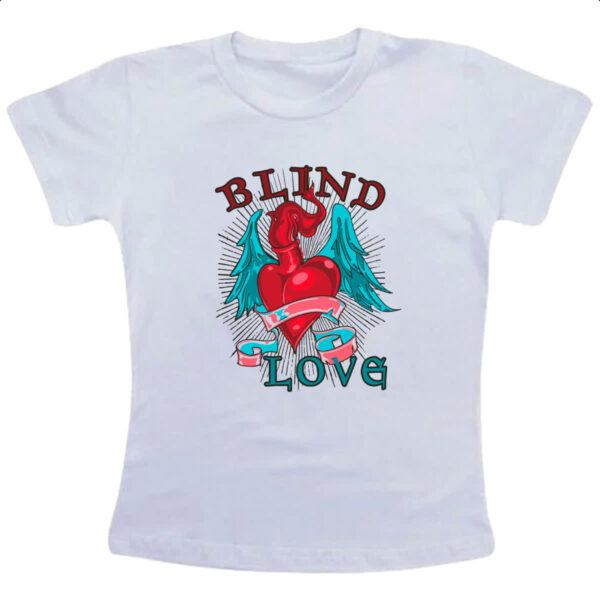Camiseta Infanto Juvenil Blind love